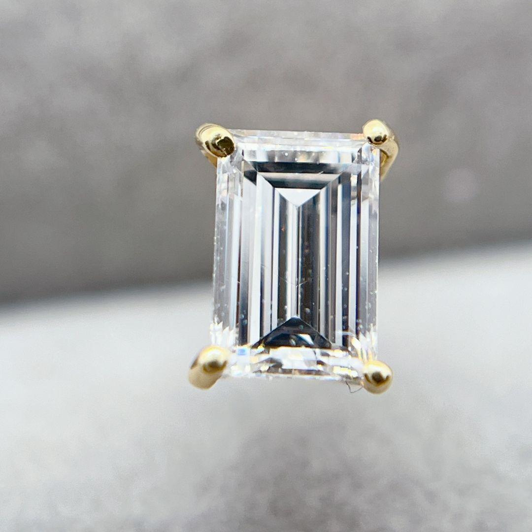 Tキラキラ バケットカット 天然ダイヤ 計0.713ct   K18