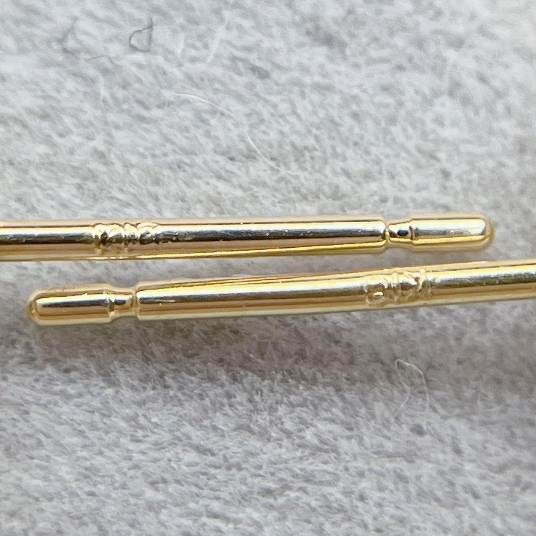 Tキラキラ バケットカット 天然ダイヤ 計0.713ct   K18