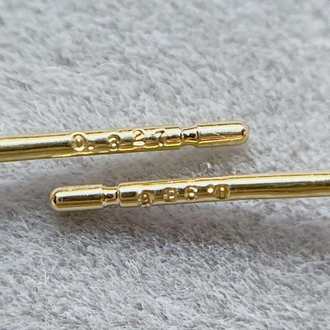 Tキラキラ バケットカット 天然ダイヤ 計0.713ct   K18