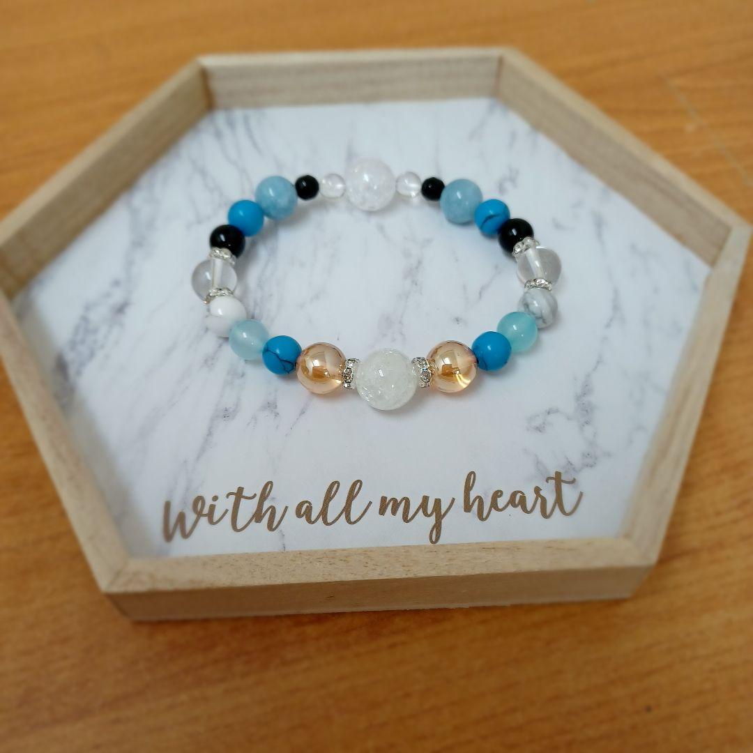 【1点物】天然石 2月、4月の誕生石使用 癒し、魔除け、幸福、優しさ など