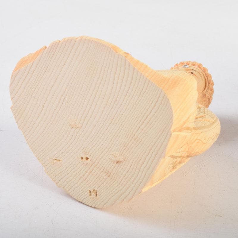 仏教美術　桧彫刻　釈迦如来座像　仏像　蓮華台　C　8982