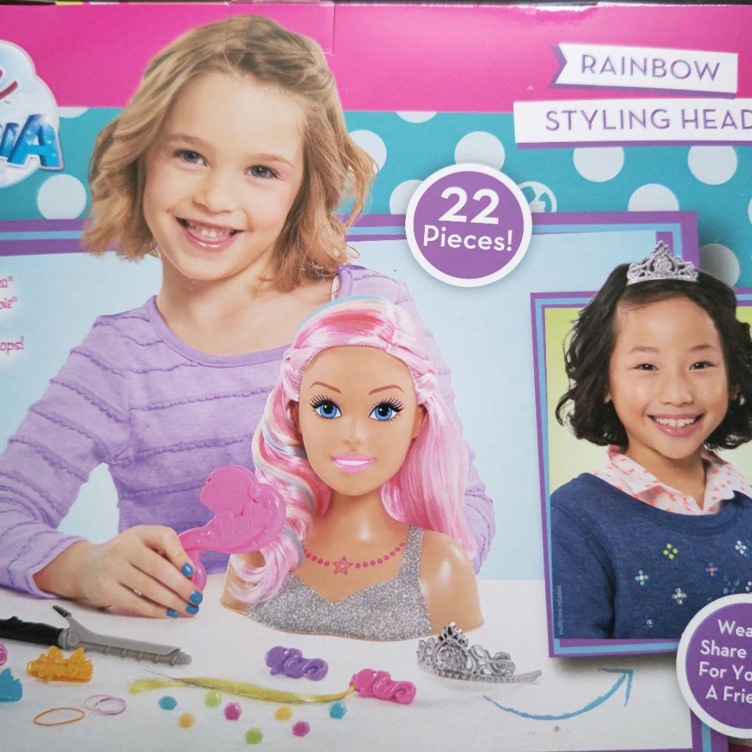 バービー　レインボー、スタイリング、ヘッド