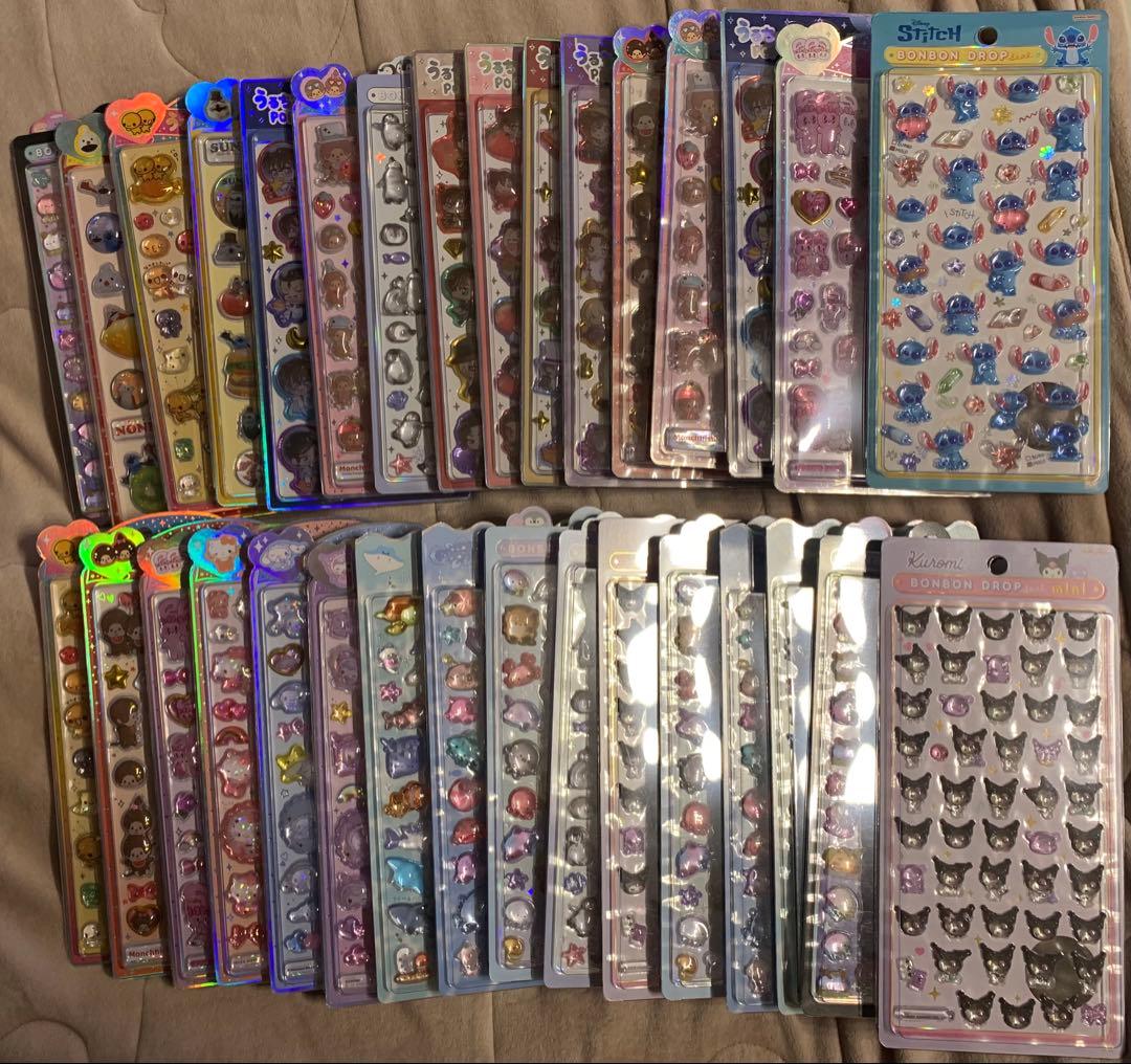 ボンボンドロップシール まとめ売り 32枚セット 新品未開封 正規品 ディズニー