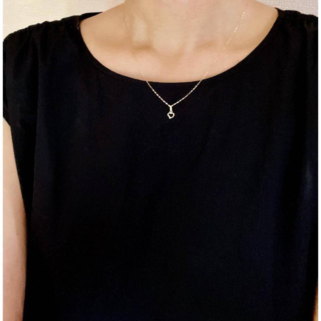 K18 18K ネックレストップ 18金 ゴールド オープンハート 地金 S