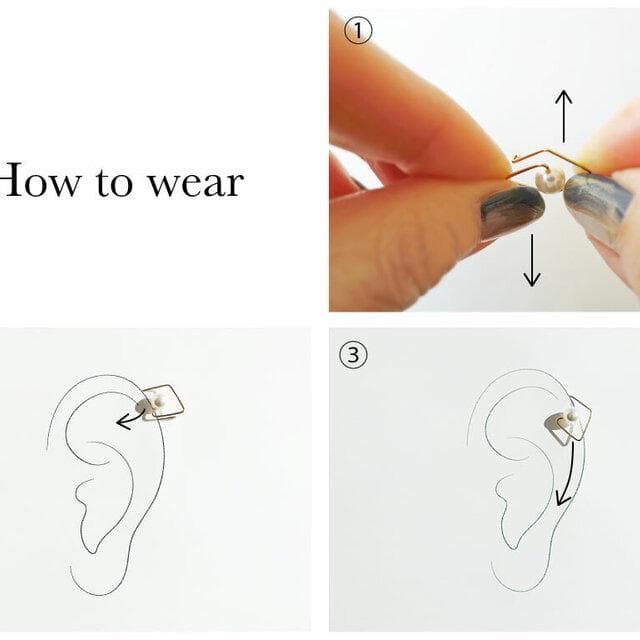 イヤリングジュエリーClipsゴルド