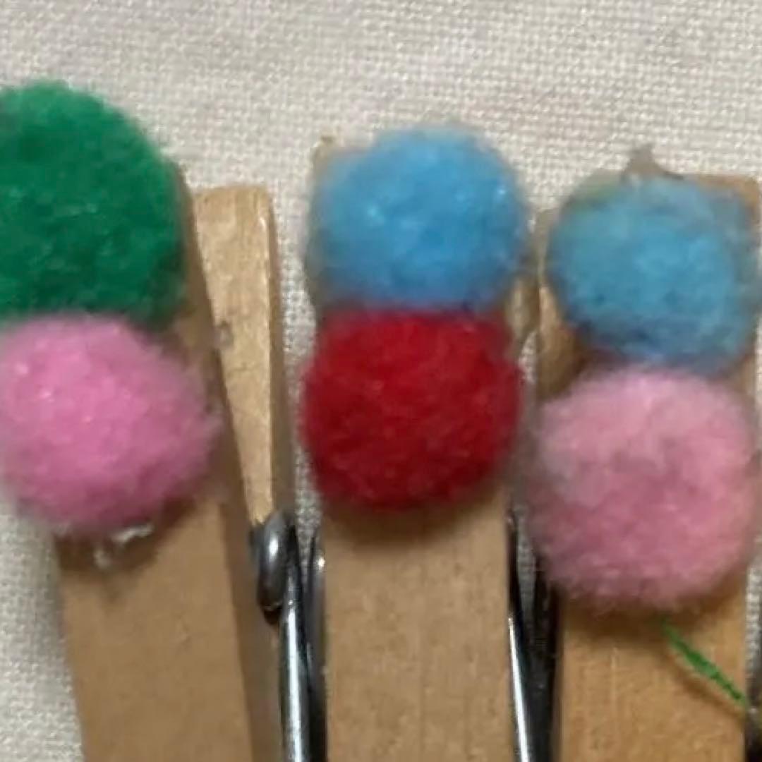 木製ピンチ　トールペイント　ハンドメイド　クリップ