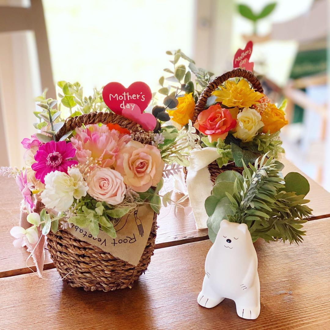 ♡母の日♡フラワーバスケット♡誕生日プレゼント