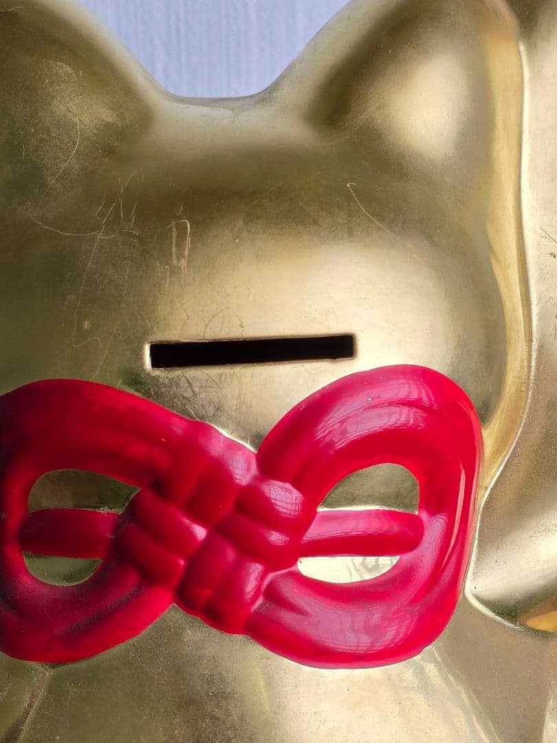 招き猫 両手上げ ゴールド 福 縁起物 貯金箱 億万両