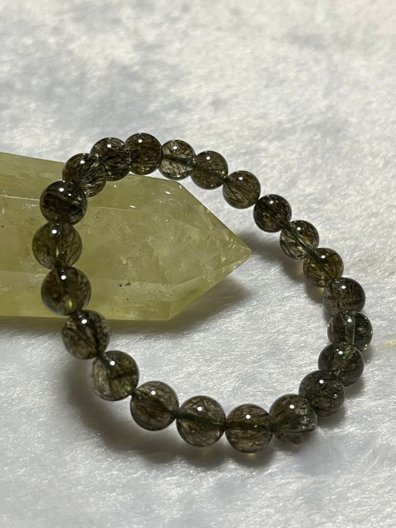 グリーンエピド−トインクォーツブレスレット