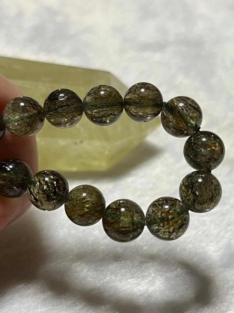 グリーンエピド−トインクォーツブレスレット