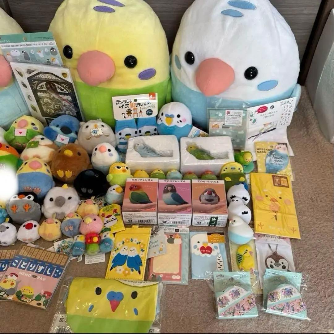 ことり隊　インコグッズ　セキセイインコ　70点　まとめ売り