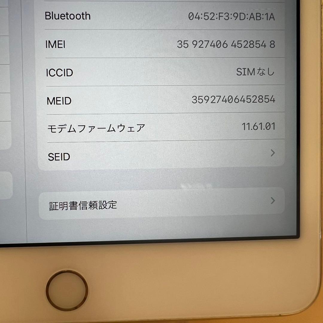 iPad mini4 128GB セルラー