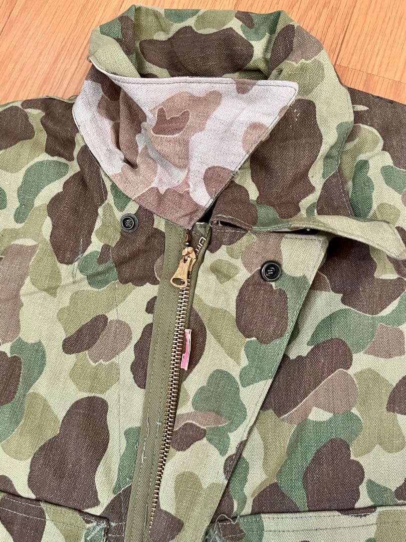 40s U.S.ARMY ダックハンターカモHBT 本物実物デッドストック PW