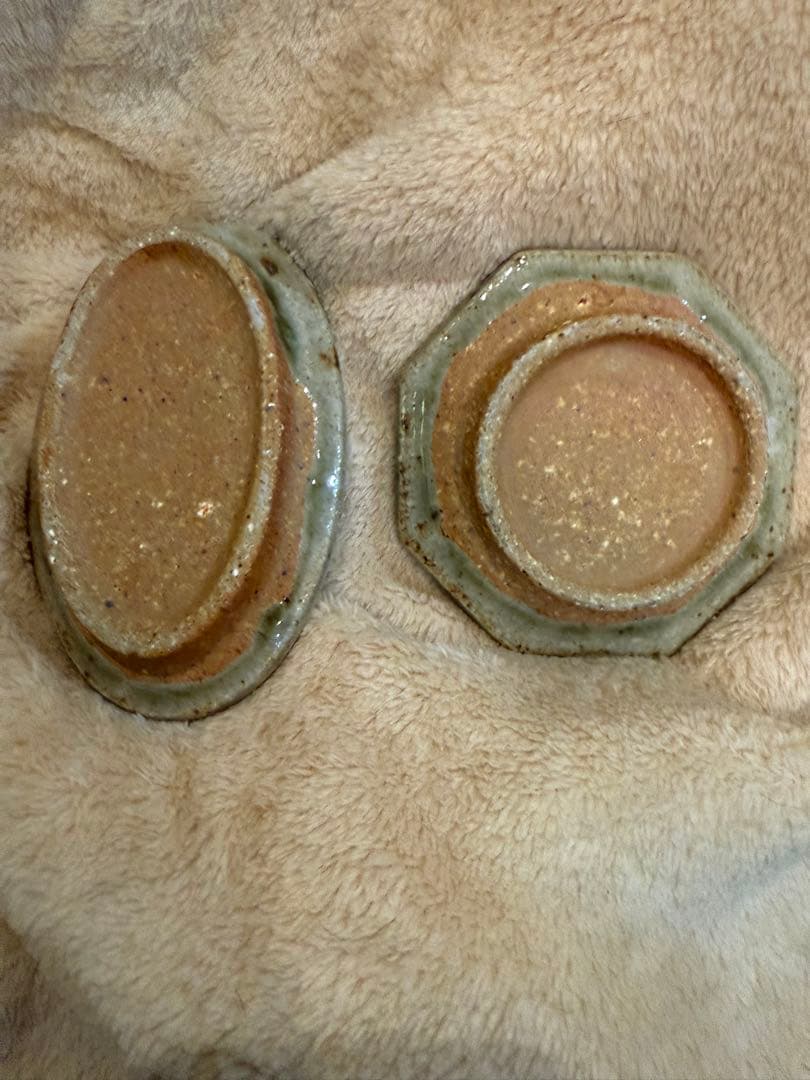 宮城陶器　オーバルプレート＆八角　小　2点セット