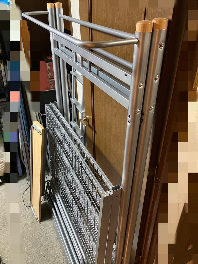 3/14土〜15日にお届けできます）山善シルバー宮付きロフトベッド