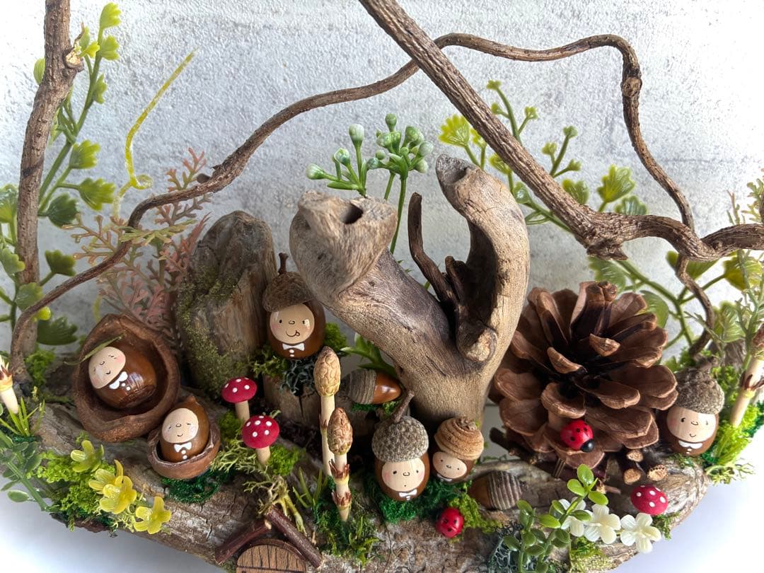 ＊つくし＊流木置物大サイズ⭐︎どんぐりアート