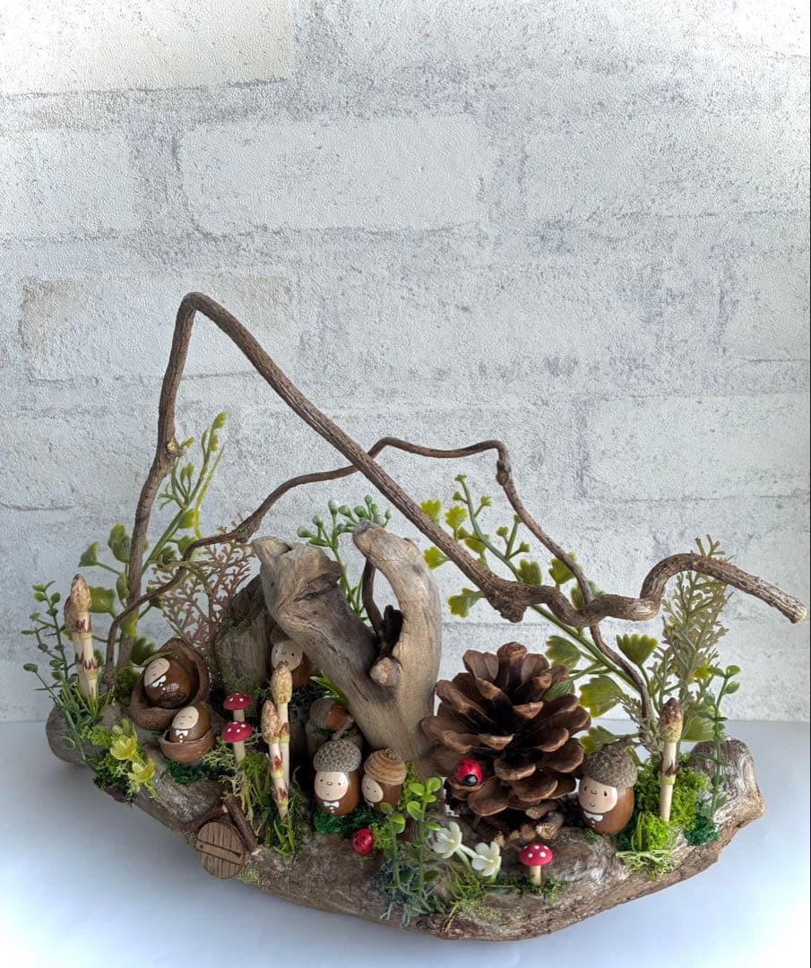 ＊つくし＊流木置物大サイズ⭐︎どんぐりアート