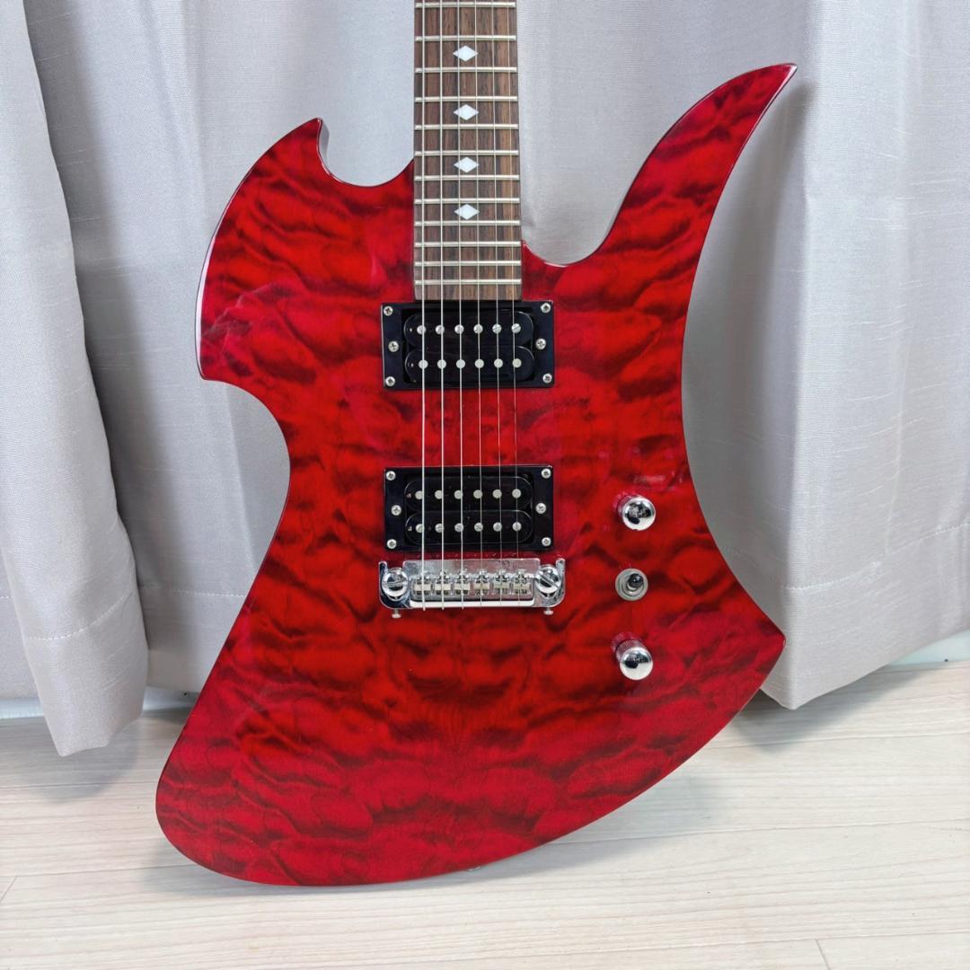美品 B.C.Rich モッキンバード レッド 虎目