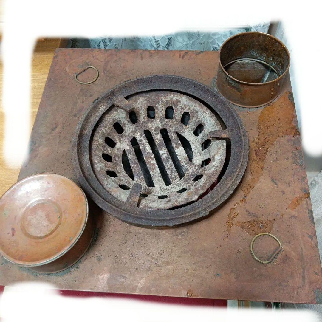 燗銅壺　昭和レトロ当時物　古道具 湯燗器 熱燗器　銅壷 銅壺 古民具