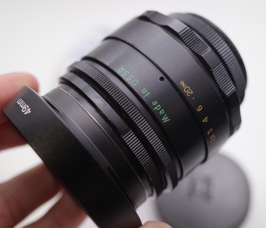 23　新品同様　HELIOSヘリオス　44-2ぐるぐるボケレンズフード付