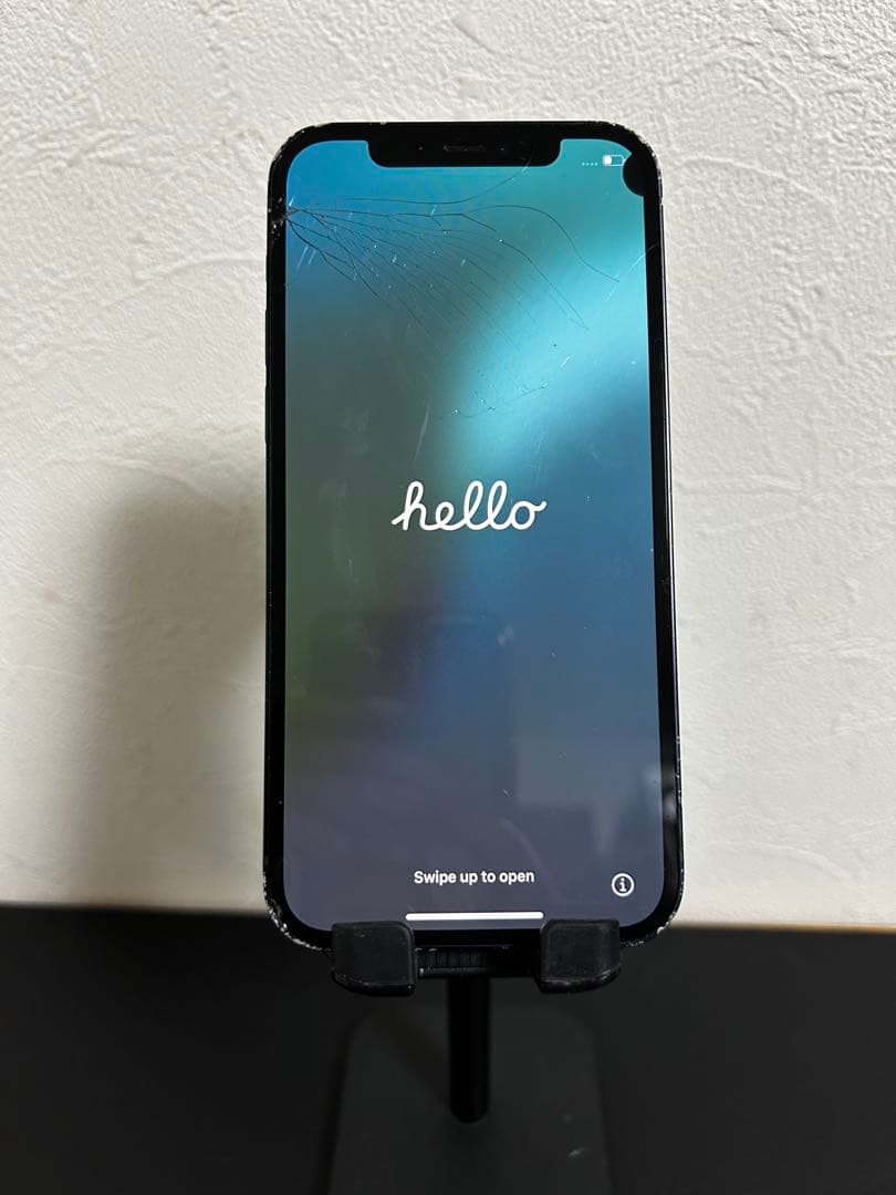 【値下げ要相談】　iPhone12 本体 ヒビあり ブラック 黒　箱入り
