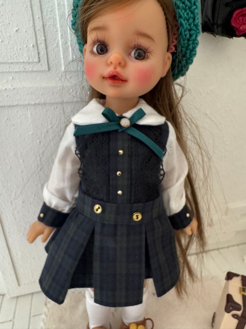 パオラレイナ ミニ用 ワンピース、帽子、靴下3点セット