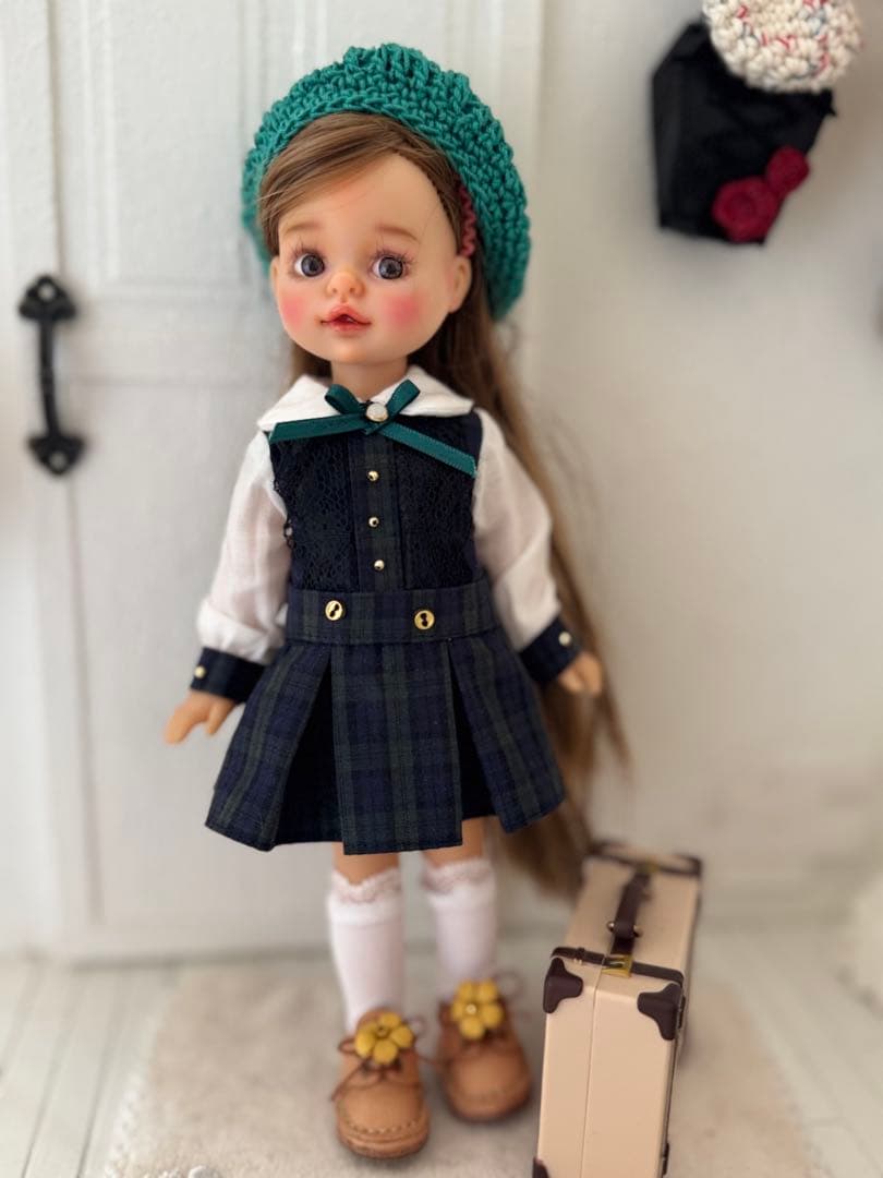 パオラレイナ ミニ用 ワンピース、帽子、靴下3点セット