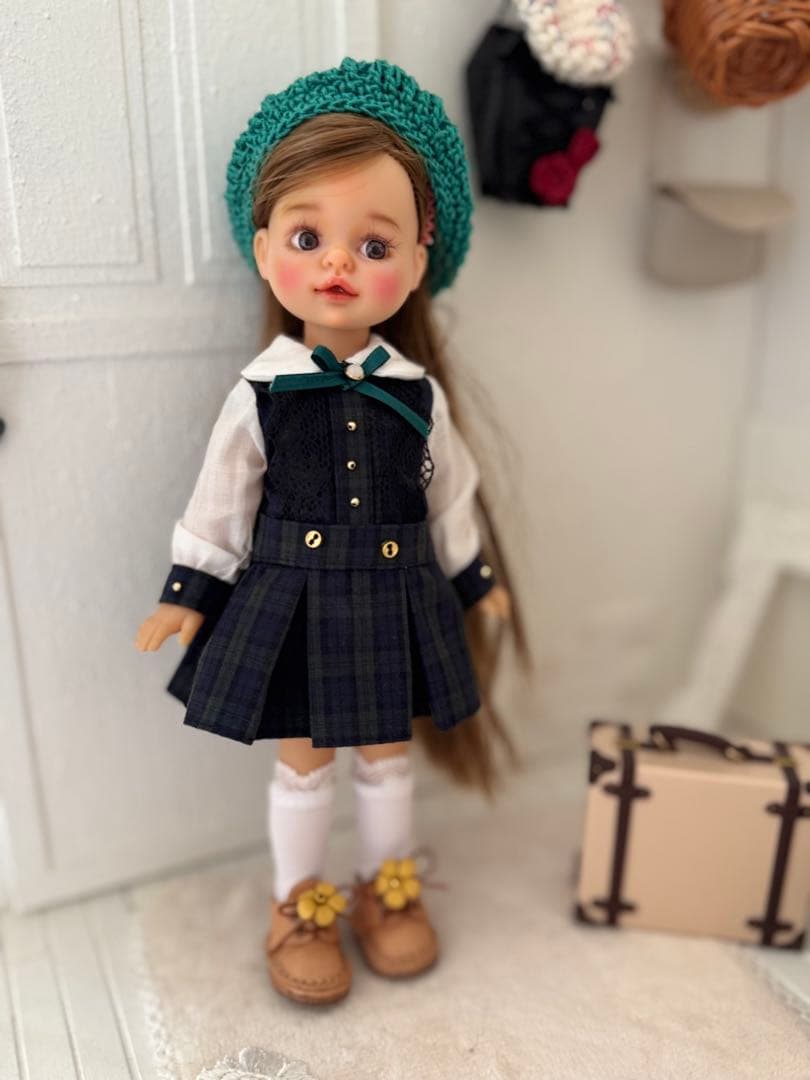 パオラレイナ ミニ用 ワンピース、帽子、靴下3点セット