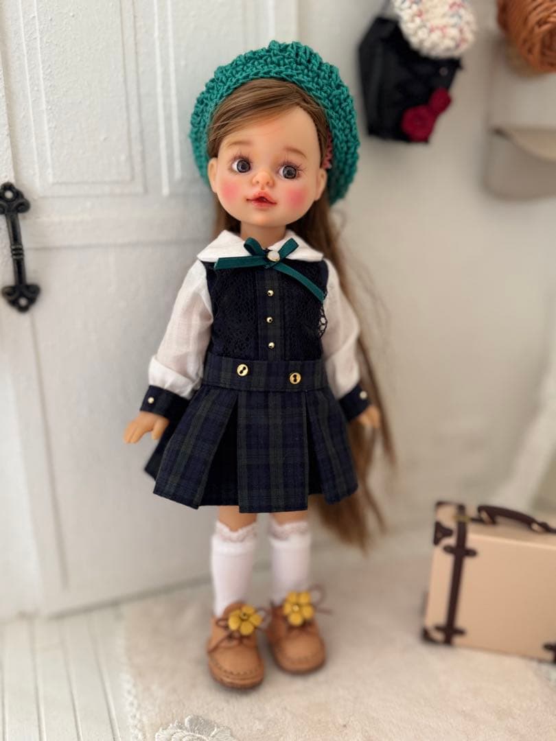 パオラレイナ ミニ用 ワンピース、帽子、靴下3点セット