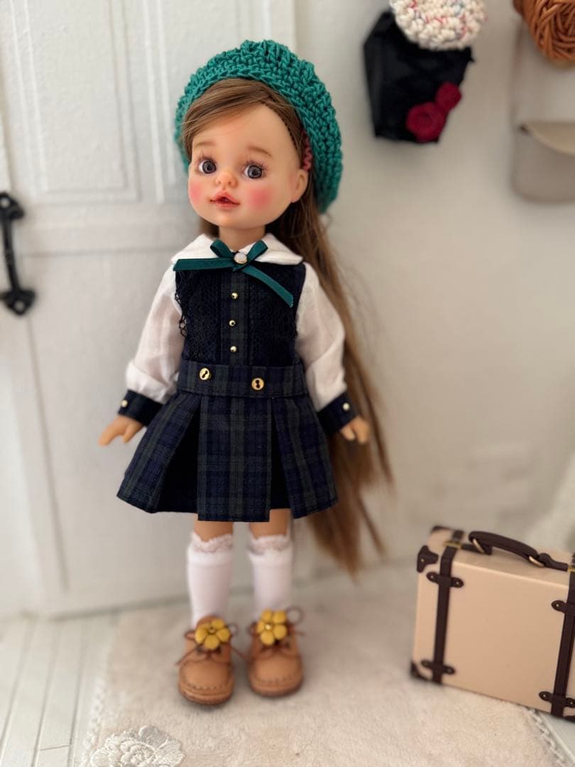 パオラレイナ ミニ用 ワンピース、帽子、靴下3点セット