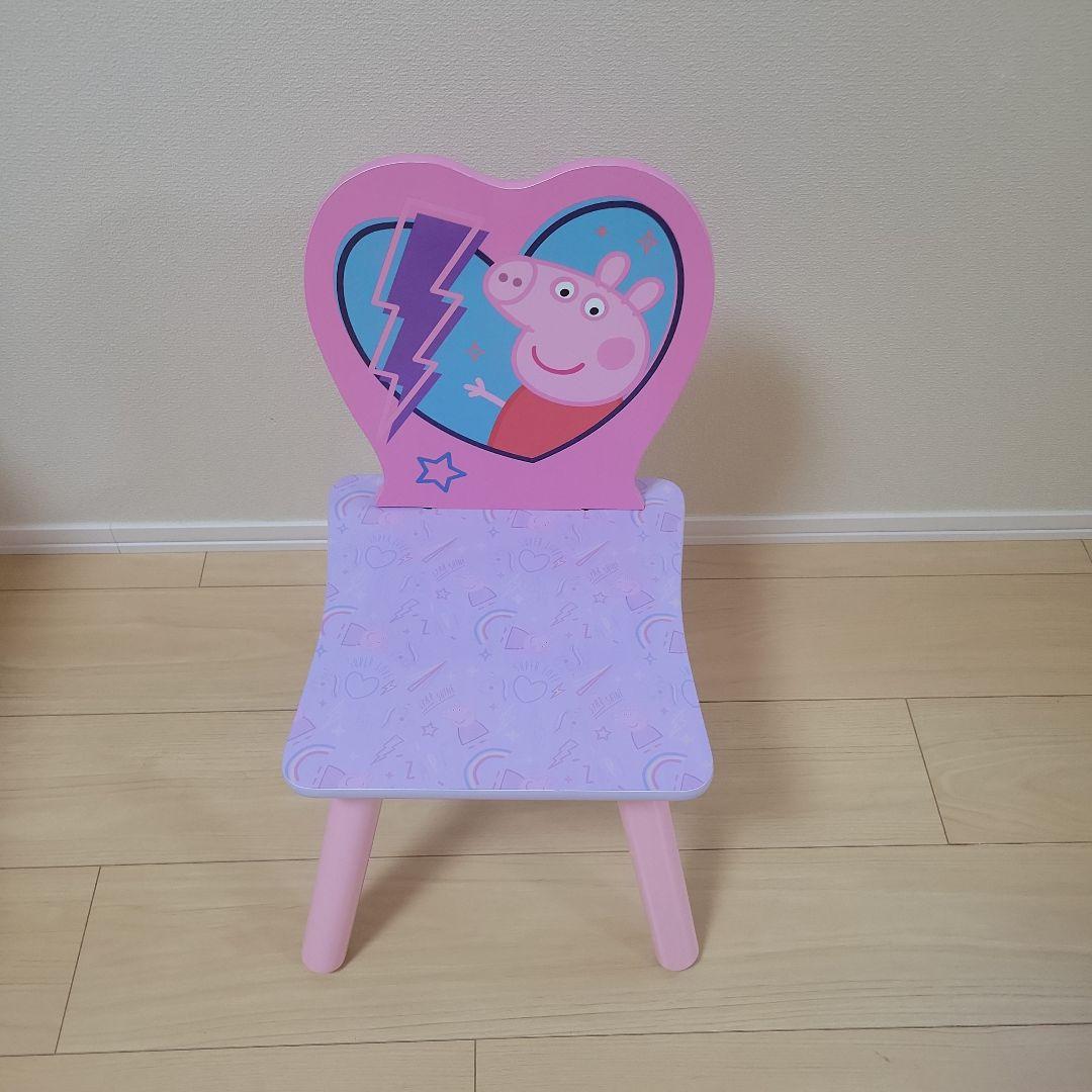 【首都圏限定納品】peppa pig ペッパピッグ テーブル＆チェアセット
