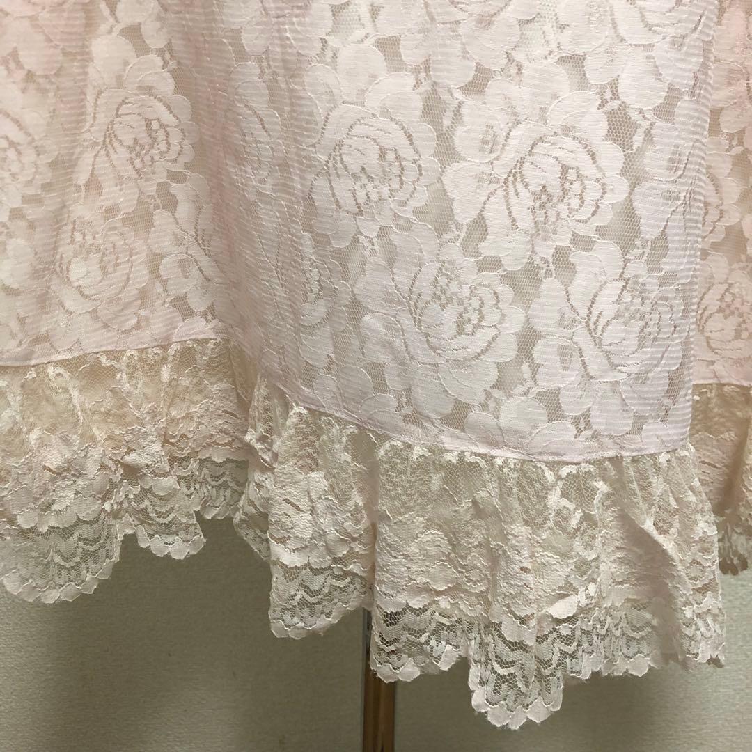 総レースエプロン レトロ 日本製