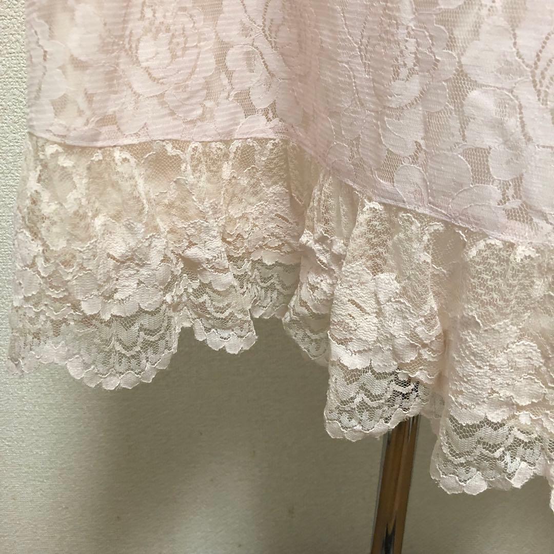 総レースエプロン レトロ 日本製