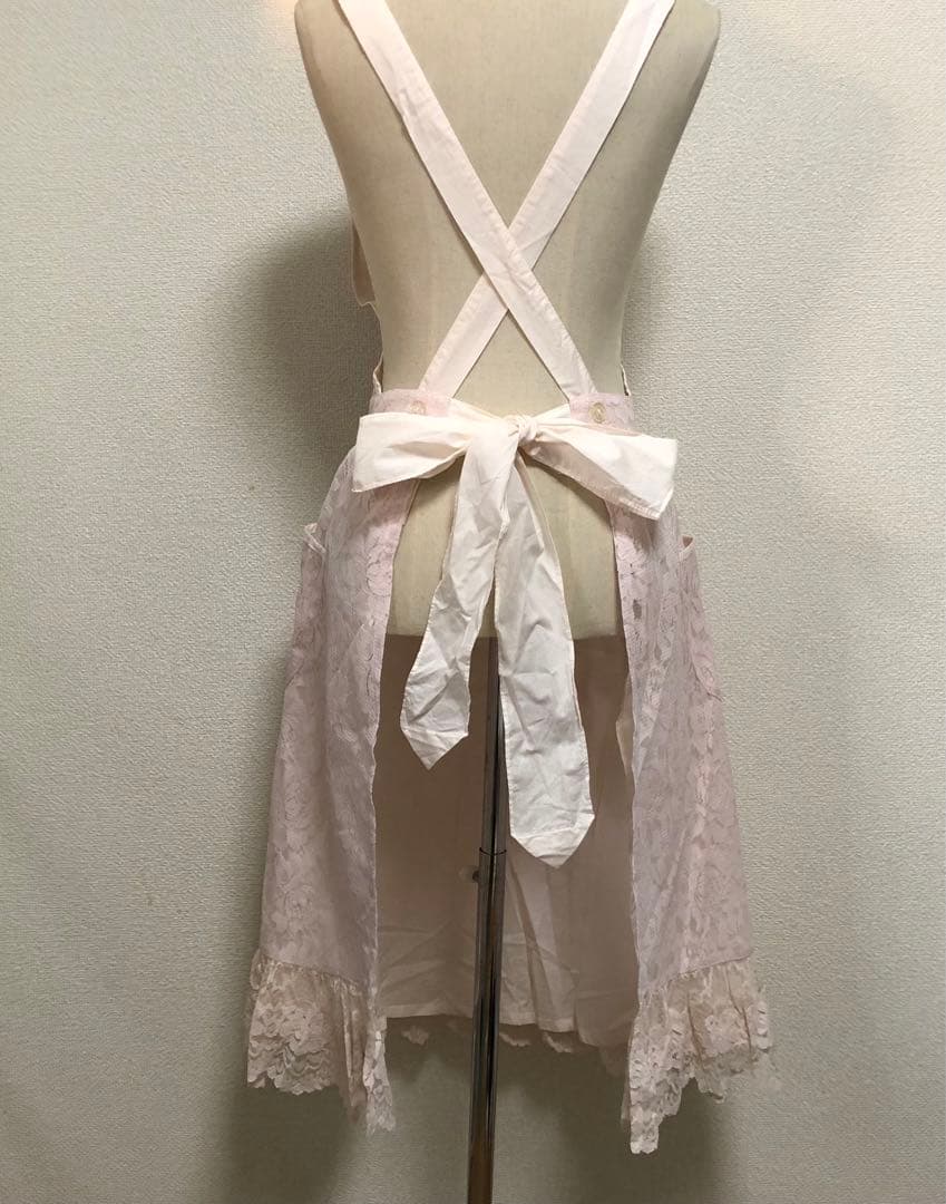 総レースエプロン レトロ 日本製