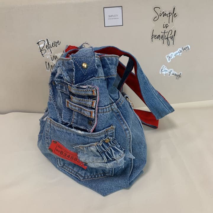 デニムリメイク Lsize トートバッグ 20'275