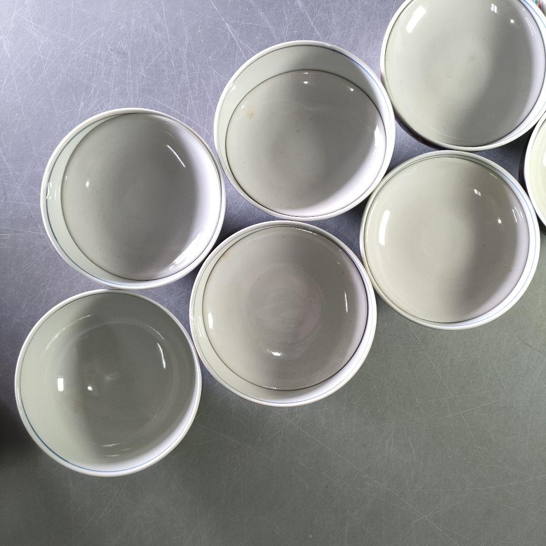 A1230-2/順風堂/九谷木米 造/色絵蓋付飯碗10客・蓋9客/共箱/懐石道具