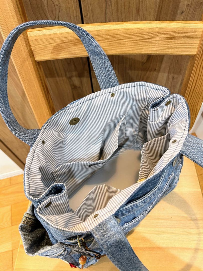 オーバーオールリメイク☆トートバッグBIG