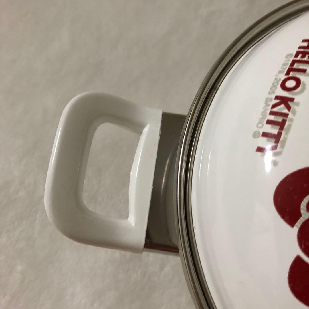 ハローキティ　両手鍋　ホーロー鍋