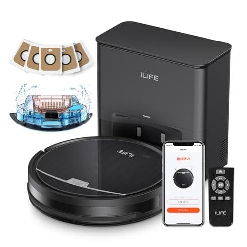 アイライフ(ILIFE) ロボット掃除機 自動ゴミ収集ステーション 2.5L大p