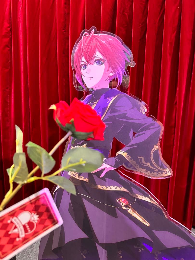 ツイステ　非売品　試写会　クリアファイル　ハーツラビュル　薔薇の花　招待状