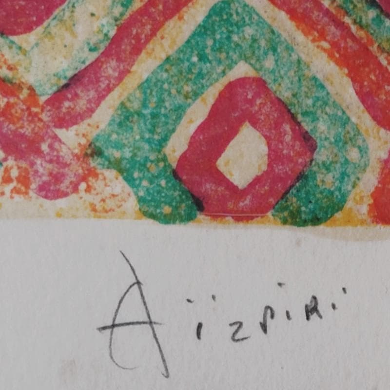 ☆アイズピリ☆「ベージュ背景のバラの花束」リトグラフ　大判新品額！