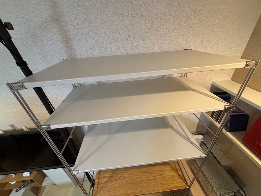 無印良品　ステンレスユニットシェルフ　ワイド　大