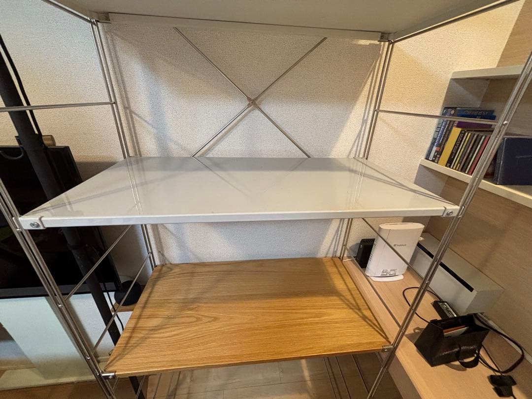 無印良品　ステンレスユニットシェルフ　ワイド　大