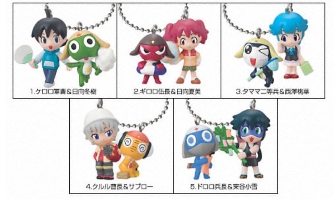 ✩ ケロロ軍曹 Wでなかよしケロロマスコットであります/全種類コンプリートセット