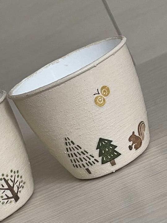 リメイク鉢（リメ鉢）プラ鉢2個セットNo.77 多肉サボテン用