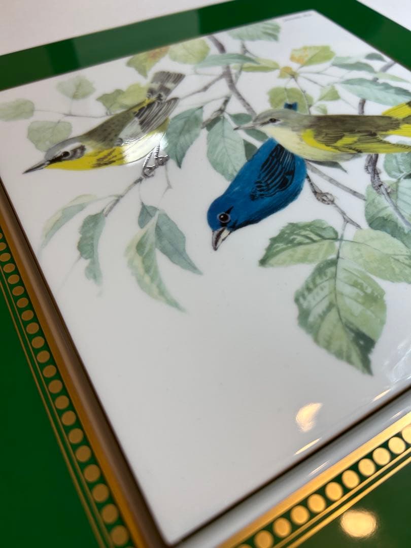 Sango MAGNA (三郷陶器) 加藤吉春 陶画　陶板　タイル　鳥