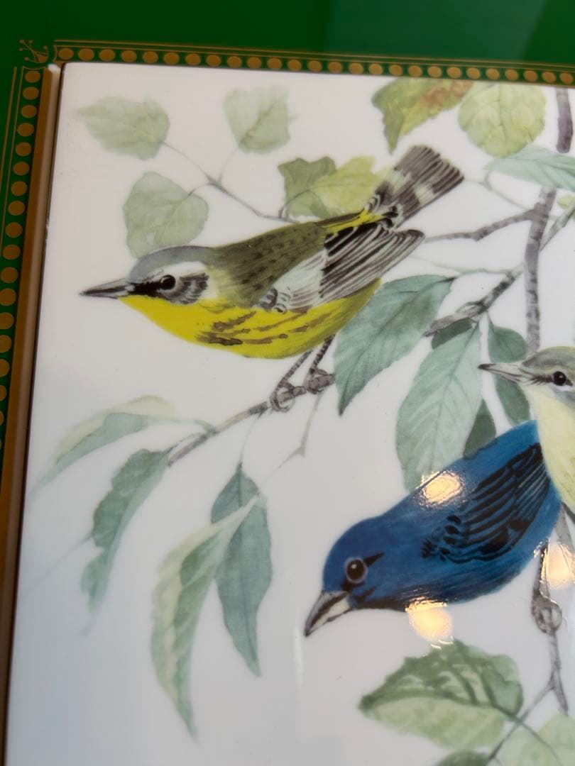 Sango MAGNA (三郷陶器) 加藤吉春 陶画　陶板　タイル　鳥