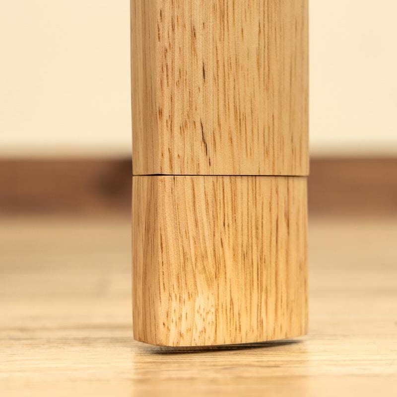 【新品・送料無料】【完成品】継脚付　ウッディテーブル　120×60　BR/NA