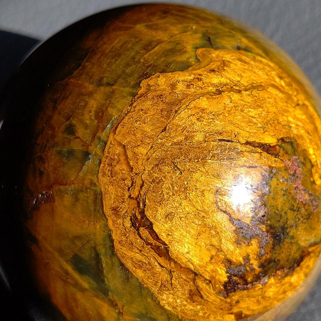 ピーターサイト　ブルー　スフィア　天然石　台座付き