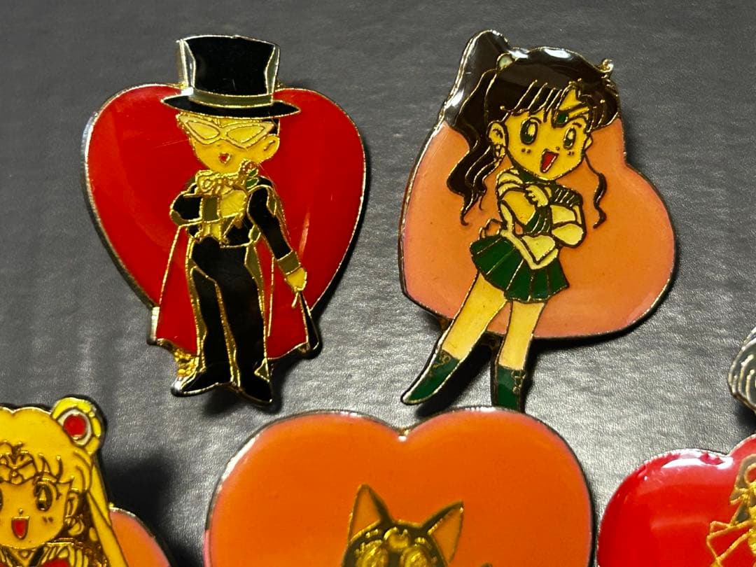 美少女戦士セーラームーン ピンバッジ セット 当時物 希少